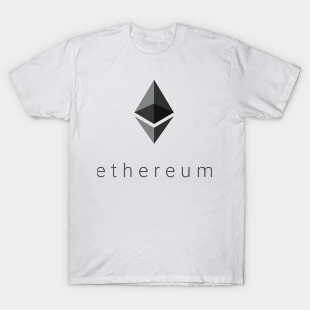 Ethereum Black T-Shirt by mangobanana